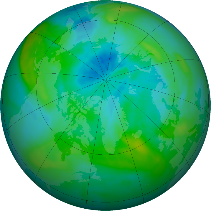 Arctic ozone map for 11 September 2015